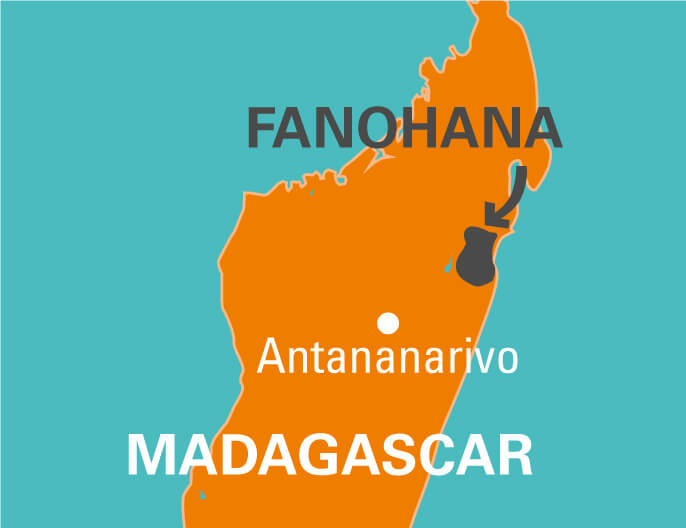 carte Madagascar coopÃ©rative FANOHANA ananas bio et Ã©quitable 